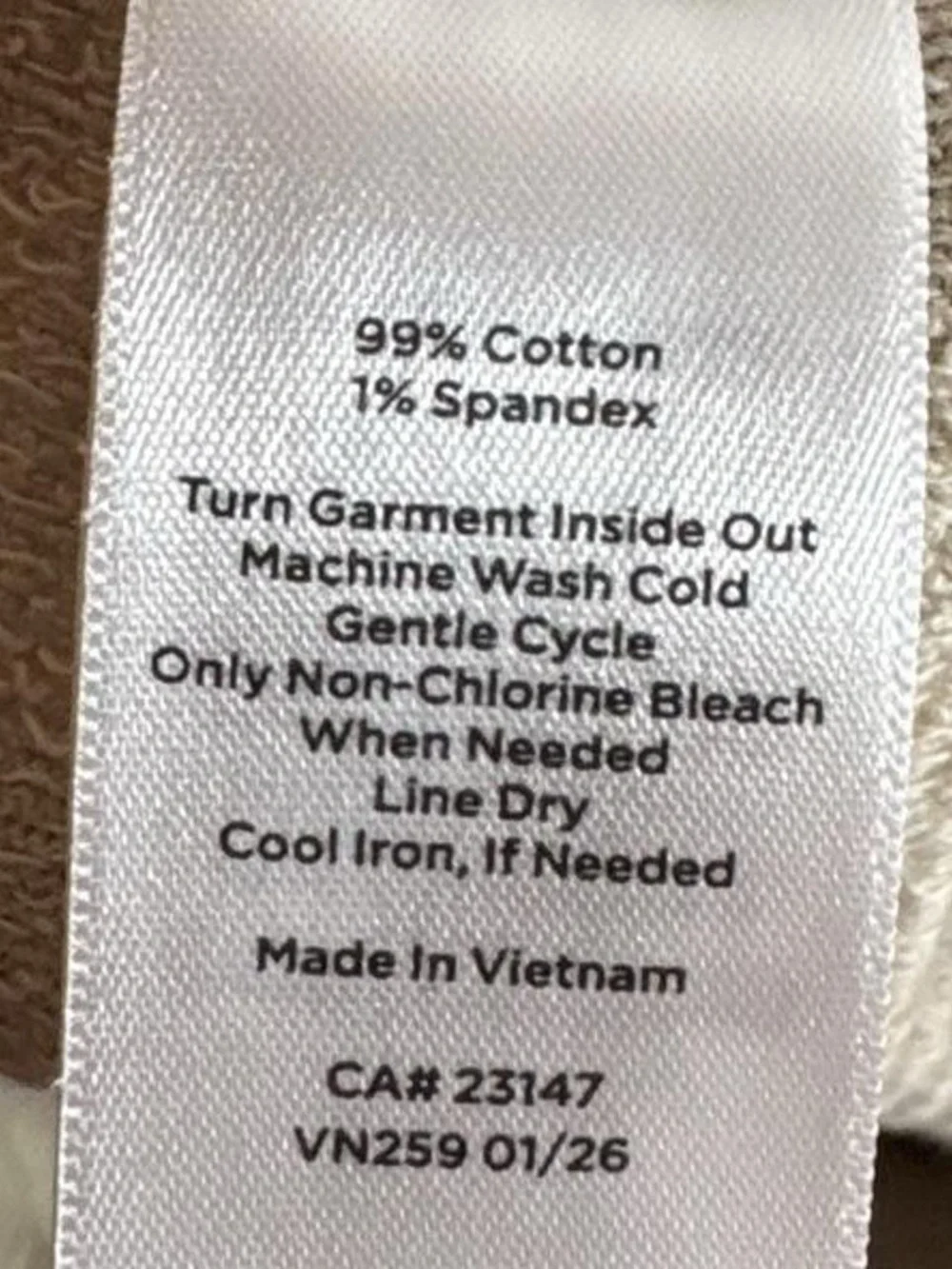 T by Talbots Cream Cotton Lounge Pants | M | EUC